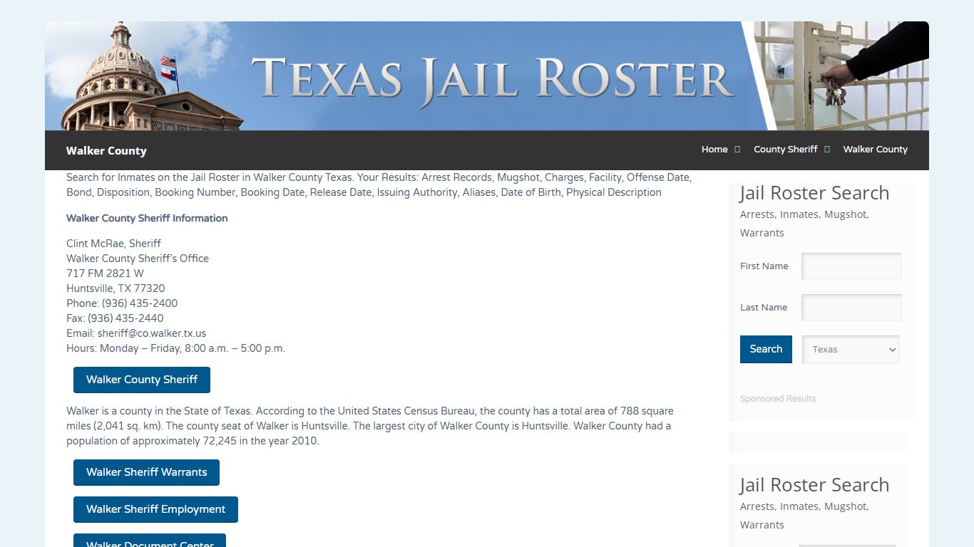 Walker County | Jail Roster Search